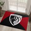 Bournemouth Football Design Crystal Velvet Carpet Cozy Non?Slip Printed Rug For Bedroom Living Room Entrance