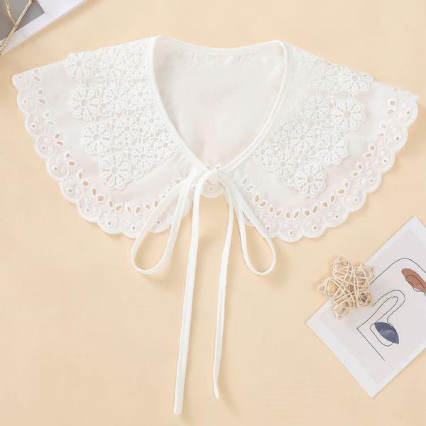 Women s Versatile Double-Layer Lace Detachable Shawl Collar for Hanfu. 35 cm