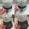 Round Square Cooking Rack With Foot Thicken Grid Grill 304 Stainless Steel Air Fryer Rack Home Kitchen Oven Steamer Cooker