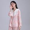 Ice Silk Spring and Summer Pajamas Women's Spring Autumn Thin High-end Real Silk Princess Home Clothes Suit Outer Wear