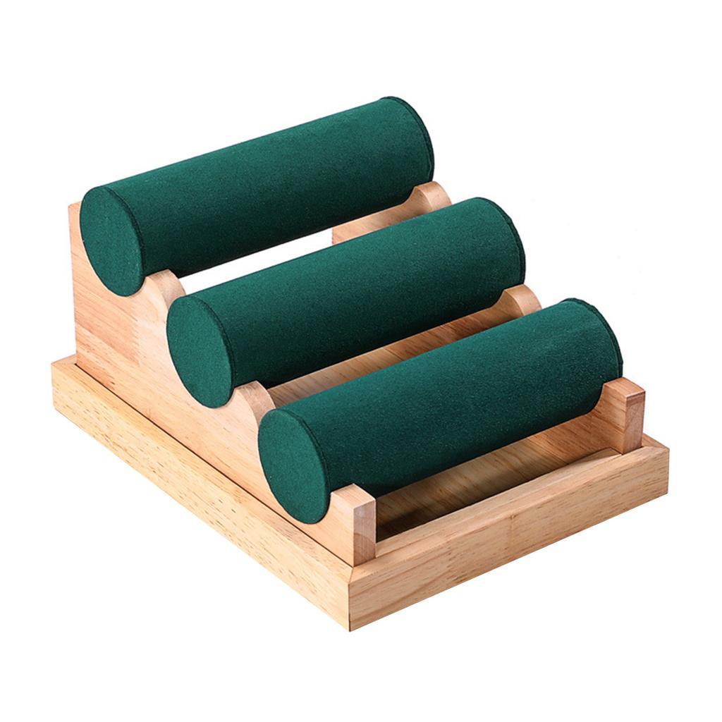 Wood Wrist Jewelry Display Stand Versatile Wood Display Rack Stand Holder For Jewelry Bracelets And Watch Storage
