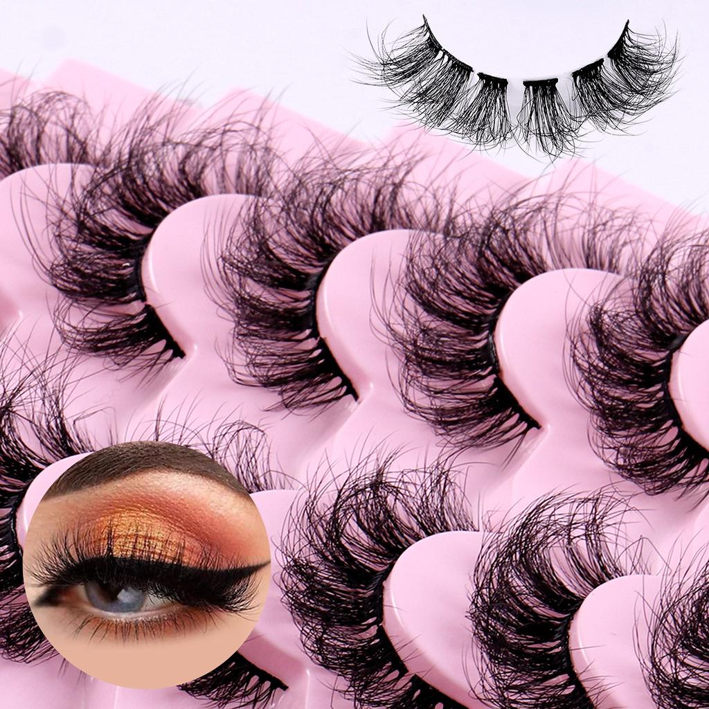 Diy Segmented False Eyelashes 7 Pairs Of High Imitation Mink Hair Dense Curl Simulation Eyelashes