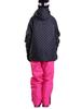 VAXPOT Snowboarding Apparel Set and Resistance Breathability WS Size Women's (Top Bottoms) [Water 5000mm, 3000g, Water-Repellent] VA-2025 DT-MUL/PNK