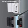 New ABS Unisex Safety Lock Protection Multi-function Cupboard Closing Buckle Anti-Pinch Cabinet Locks Cabinet Drawer