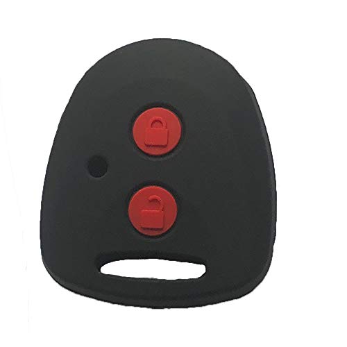 

DAIHATSU Toyota Бесключевой чехол для ключа Mira 275 Move L175 Tanto L375 Passo Pleo Pixis Mira Cocoa и т.д.. Чехол для автомобильного ключа с 2 кнопками (Черный 2 (Красная кнопка))