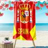 Spain Football Team Print Beach Towel, Large Soft Quick Dry Towel for Beach Camping Swimming