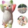 Big Slow-Rebound Cat Taba Silicone Fuzzy Super Big Cat Kitten Handmade Squeeze Toy Mochi Toy Hand Relax Stress Release Gift