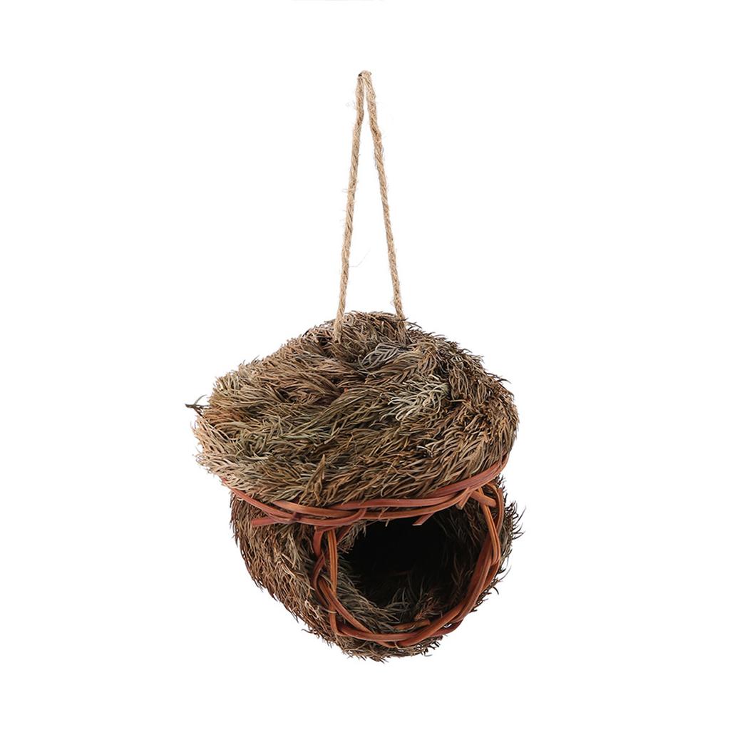 Ručně pletená ptačí hnízdní klec pro papouška, křečka, malé domácí mazlíčky, zvířata, klec, domácí závěsná dekorace