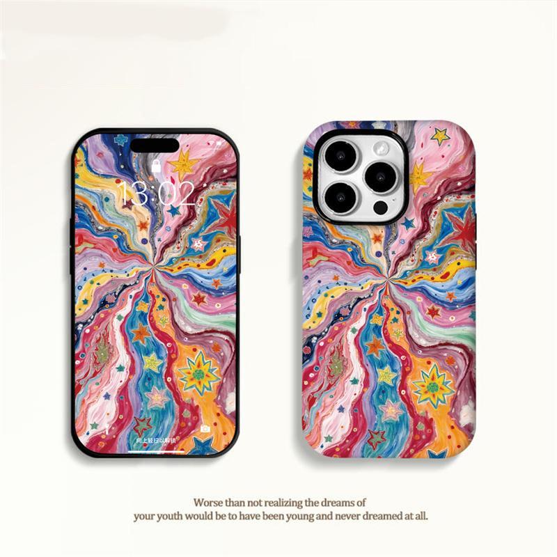 Multi-brand Glitter Star Case for iPhone 17 Pro Max, Huawei, Oppo, Xiaomi, and Vivo Phones
