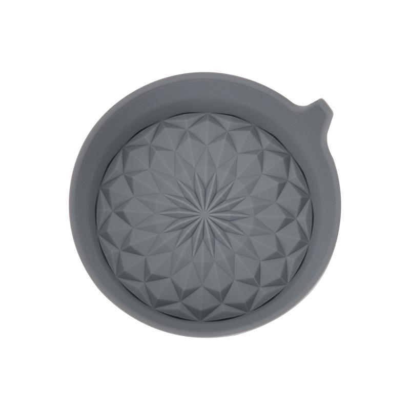 Silicone Rhombus Car Cup Holder Mat: Non-Slip and Heat-Resistant Coaster