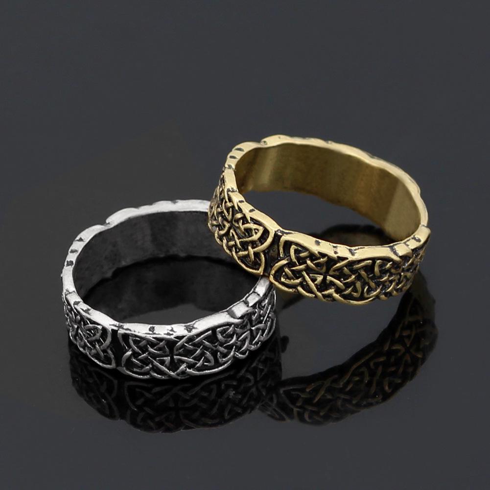 Viking Pirate Runic Alphabet Retro Unisex Ring - Stylish & Trendy