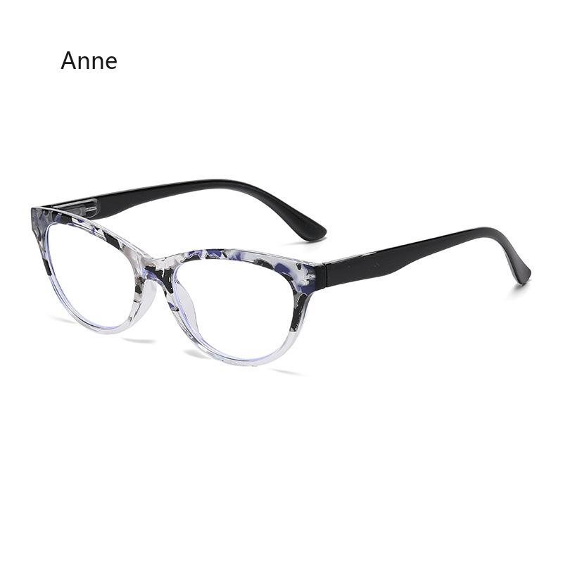 Cat Eyes Flat Eyeglasses for Women Anti Blue Light Retro Transparent Fashion Glasses Optical Frame Reading Glasses Women