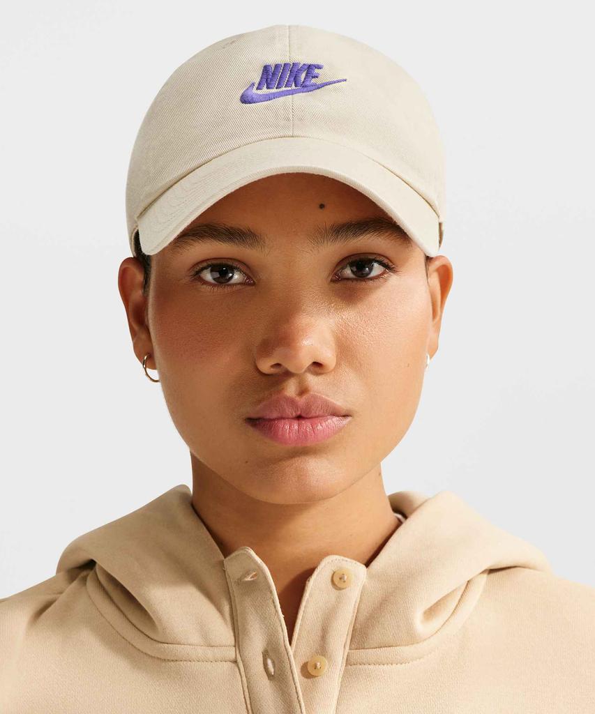 NIKE Club Unstructured Futura Wash Cap - Light Khaki:Sapphire / Fb5368-229