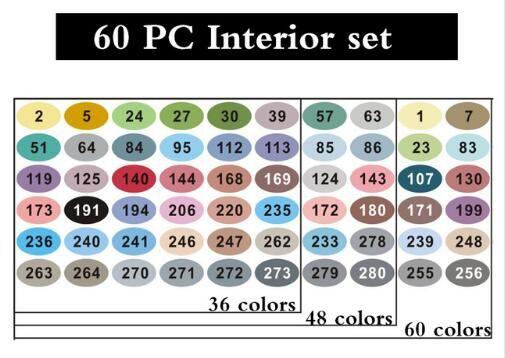 Finecolour EF100 240 Colors Alcohol Based Ink Double Headed Sketch Art Markers With Box
