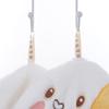 Coral fleece hanging hand towel cartoon shape absorbent cute hanging towel kitchen bathroom hand towel