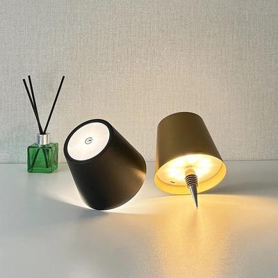 Wireless Touch Control Bottle Table Lamp Stepless Dimming 3-Colors Night Lights Wine Lamps Small Easy Light Portable
