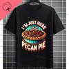 Unisex Funny Who Ate Half of The Chocolate Pecan Pie Graphic TShirt Round Neck 100 Cotton Shortsleeve Casual Outdoor Tshirt