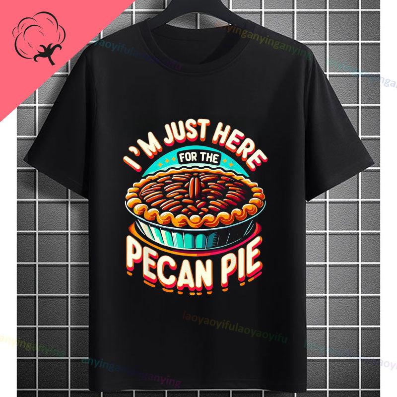Unisex Funny Who Ate Half of The Chocolate Pecan Pie Graphic TShirt Round Neck 100 Cotton Shortsleeve Casual Outdoor Tshirt
