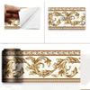 9 Metres Khaki/Beige Peel and Stick Wall Border, Removable Self-Adhesive Moulded Wallpaper Decoration for Home