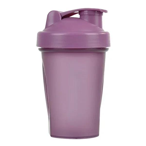 

400 мл Герметичный шейкер для протеина – Бутылка для воды для зала для смешивания сывороточного протеина, Фитнес и спорт в путешествиях 400ml фиолетовый