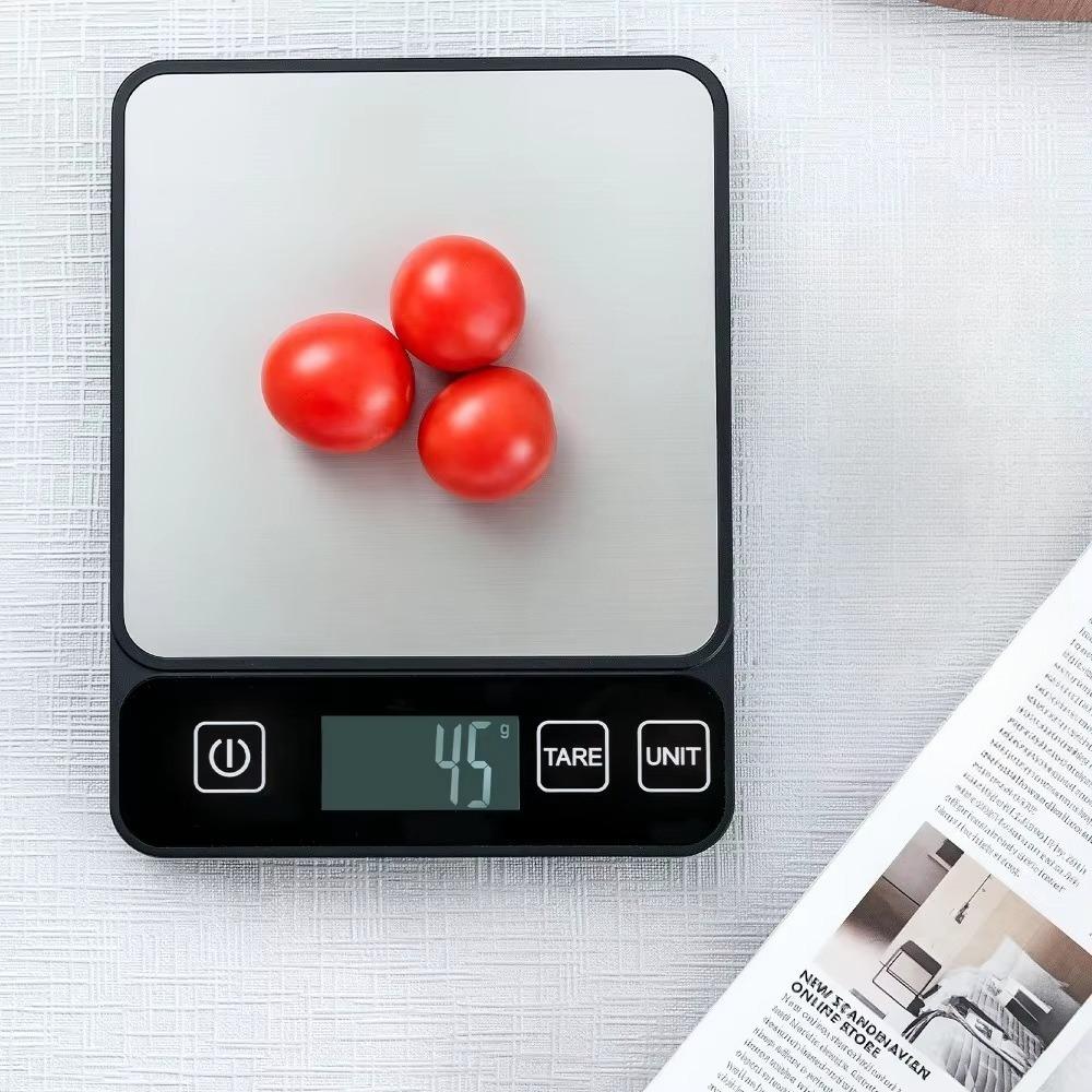 Digital Kitchen Food Scale with LCD Display 304 Stainless Steel Kitchen Balance for Fitness Baking Weighing