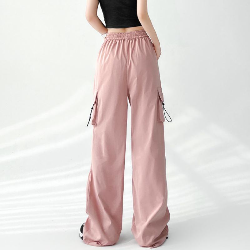 GMXIA Damenmode, lässig, einfarbig, bedruckt, hohe Taille, Hosen und Caprihosen