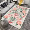 Floral Bird Pattern Carpet In Pastel Colors for Living Room Decor Suitable for Use As an Anti-slip for Living Room Bedroom Sofas