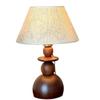 French Mid-Century Style Wabi-Sabi Wooden Bedside Table Lamp - Retro Designer Bedroom/Study Atmosphere Light