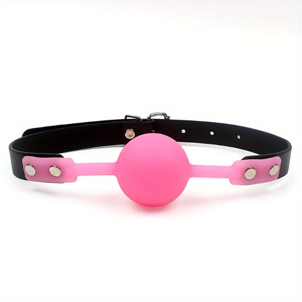 Giocattolo sessuale con palla imbavagliata in silicone morbido, BDSM bondage, palla da bocca per coppia, accessori per sesso per adulti
