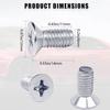 12PCS Stainless Steel Brake Disc Rotor Screws 93600-06014-0H - Universal Fit for Honda, Acura, Hyundai and Kia Models - Stainless Steel Retaining