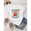 European Size Women's Casual Short Sleeve T-Shirt - Smile Creative Geometric Print with "Be the Reason Someone Smiles" Quote, Colorful Emoticons