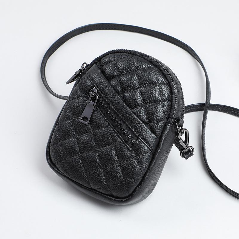 Bag Small Bag Messenger Bag Leather Versatile Mini Shoulder Small Bag Mobile Phone Bag