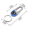 Men Keychain Hook Double Rings Carabiner Keychain Accessory Keyring Part Perfect for Outdoor Climbing and Fishing