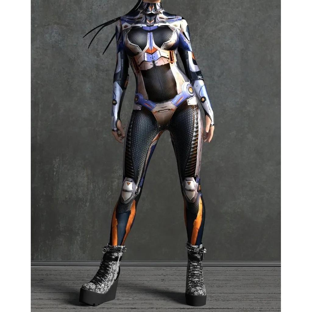 Costumi da Palco Stampa Digitale 3D per Adulti Evento di Halloween Carnevale Festa a Tema Costume Cosplay Gioco di Ruolo Tuta