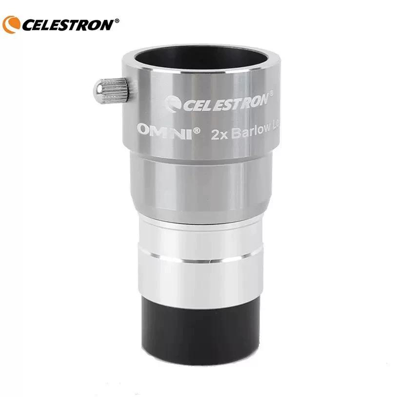 Lente di Barlow Celestron Teleconvertitore Specchio Doppio 2x3x Accessori Telescopio Astronomico 1.25 Pollici con Filettatura