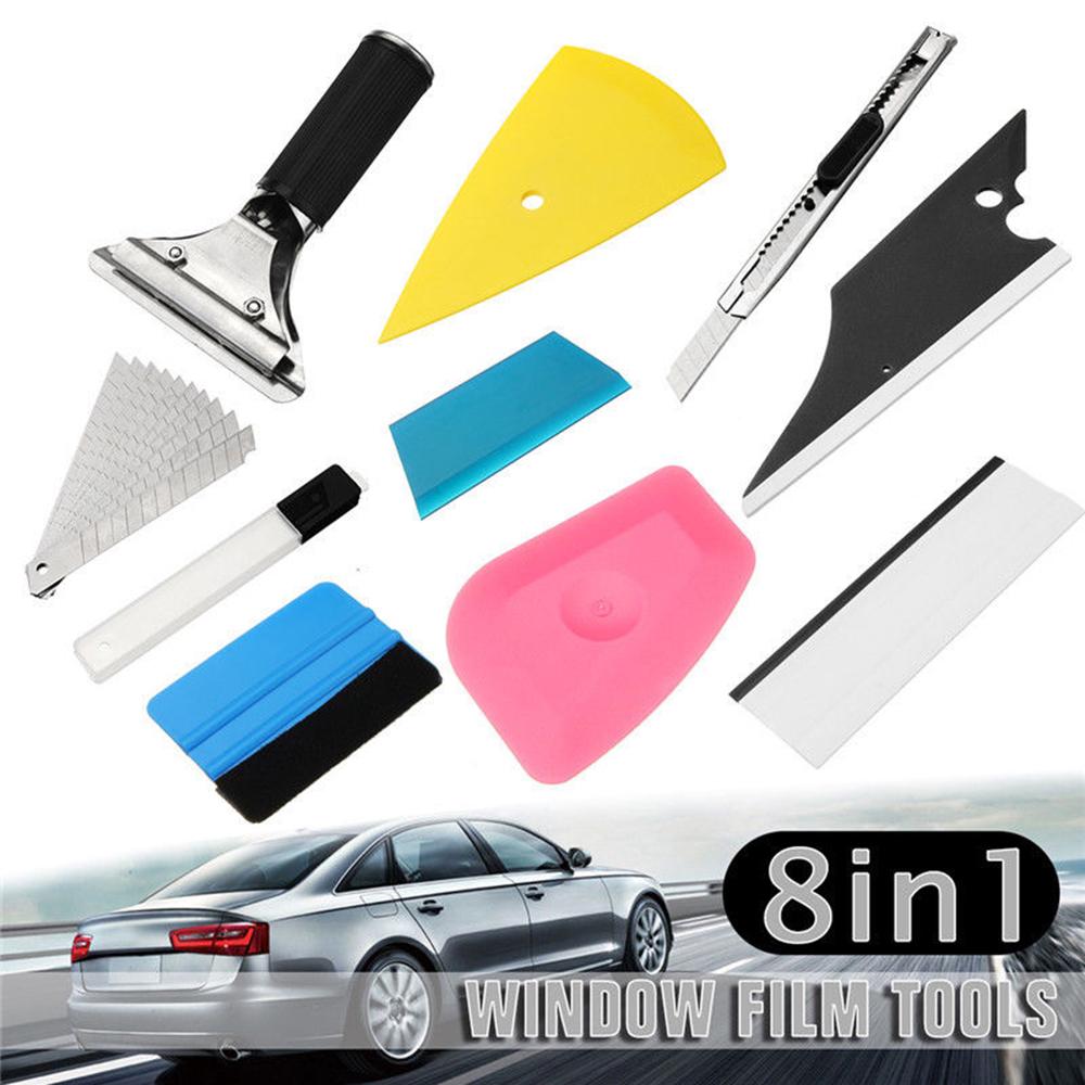 Pro Car Window Tint Squeegee Contour Scraper Auto Vinyl Film Wrapping Tools Kit