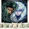 Hunter X Hunter Wall Tapestry Aesthetic Wall Hanging Printed Fabric Blanket Decorative Tapestries For Bedroom Living Room Home Decor