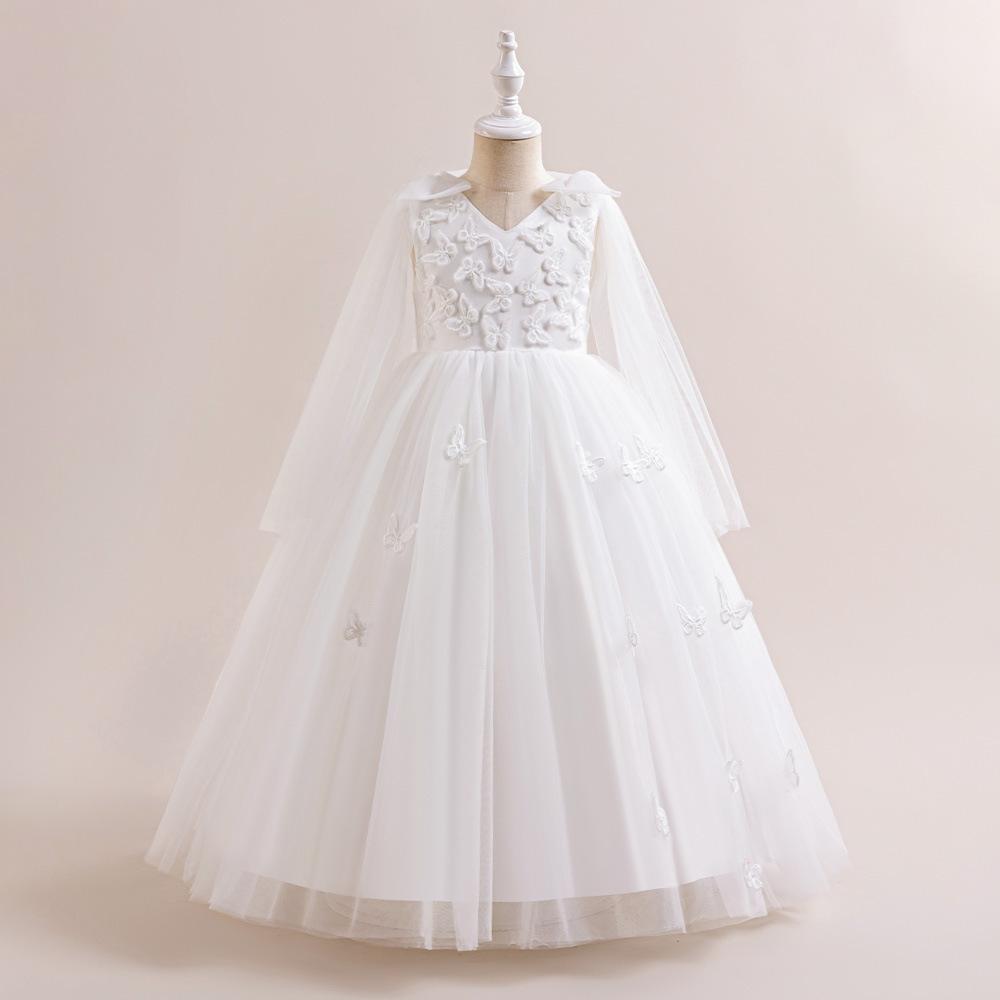 Flower Girls Dress for Wedding Party Child Princess Pageant Long Gown Kids Dresses for Girls Formal Evening Dress