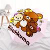 Rilakkuma,Bear Automatic Folding Umbrella Simple 8 Rib Design, Bright Cartoon Pattern, Durable Iron Frame, Suitable For Travel, Outdoor, Bea