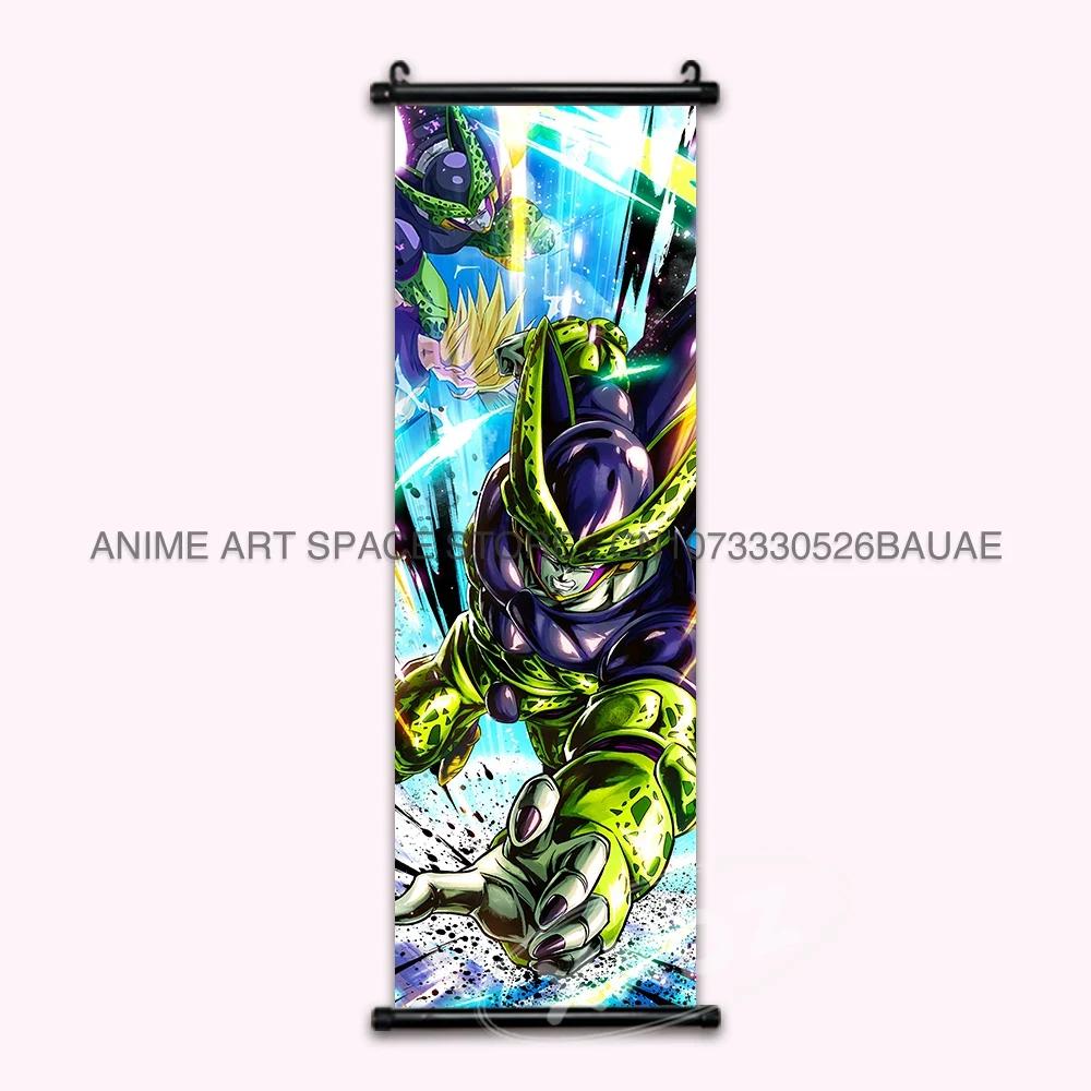 Dragon Ball Z Hanging Paintings Room Decorative Poster Hot Blooded Anime Saiyan Scrolls Picture Gotenks Vegeta Cartoon Wall Art