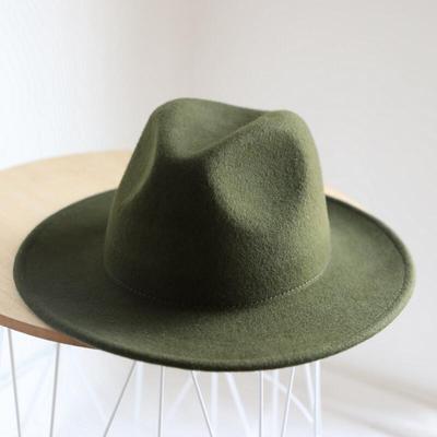 Signature Classic Fedora Khaki Green