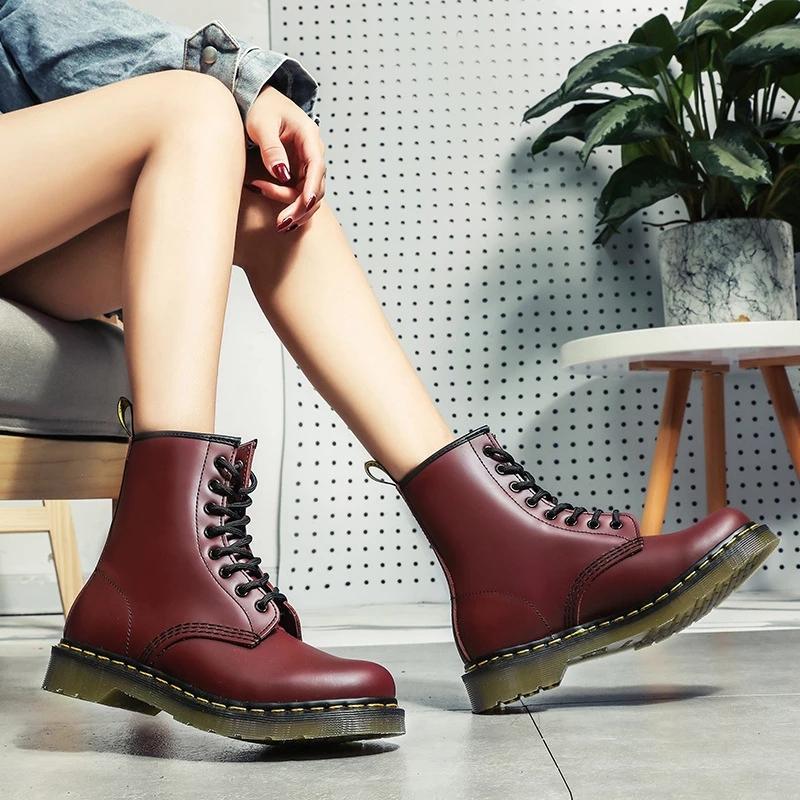 Mujeres Martins Botas de cuero High Top Fashion Warm Snow Shoes Dr. Botas  de invierno Senderismo Pareja Negra Botas Unisex comprar a buen precio —  entrega gratuita, reseñas reales con fotos — Joom