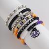 Letter Halloween Bracelets Bat Beads Bangle Punk Pumpkin Pendant Bracelets  Women's Jewelry
