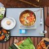 Grill Mat Waterproof Cooktop with Bound Edge Flexible for Picnics