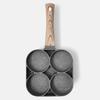 Non-Stick Four-Hole Omelette and Egg Frying Pan for Breakfast