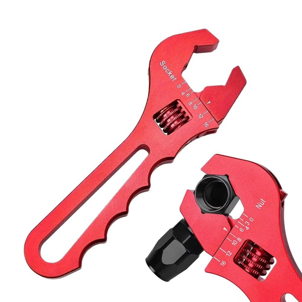 Aluminum Adjustable Wrench 3AN-16AN Oil Hose End Fitting Spanner  Professional