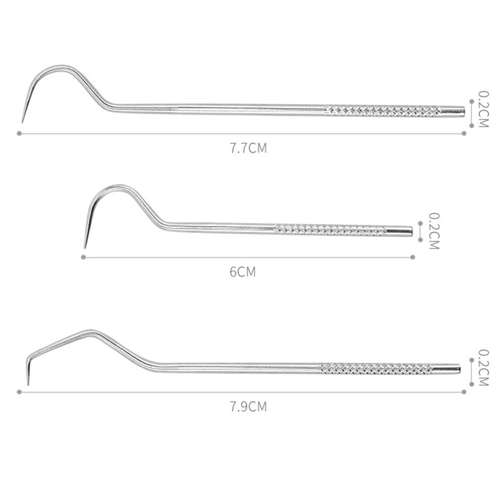 Tool Oral Care Tooth Pick Toothpick Pocket Set Stainless Steel Toothpick Set Keychain Holder