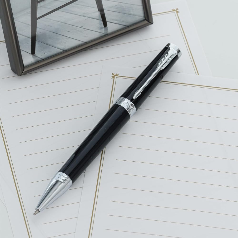 PARKER Parker Ballpoint Pen, Ingenuity, Black CT, Medium, Oily Brand, Wrapping Bag, Gift Box Incl...