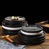Creative Pasta Western Pizza Plates Ceramic Steak Plates Simple Stone Pattern Flat Tray Japanese Cuisine Home Restaurant Plate