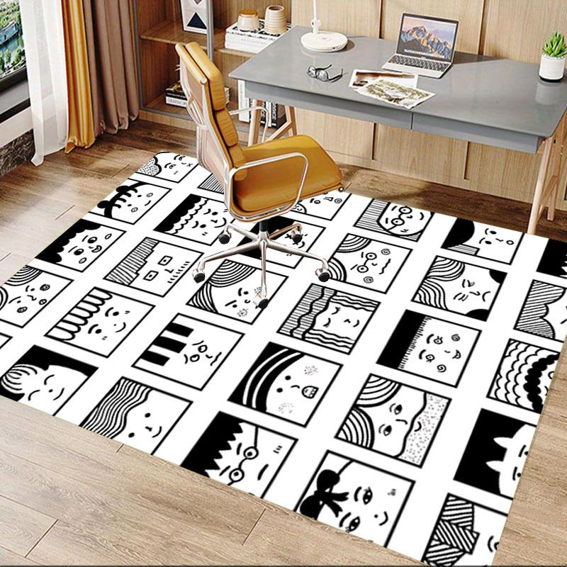 1PC Facial Expressions Extra Large Non Slip Floor carpet, Office, family, bedroom Large Area Rug Indoor Rugs, Vibrant Colors